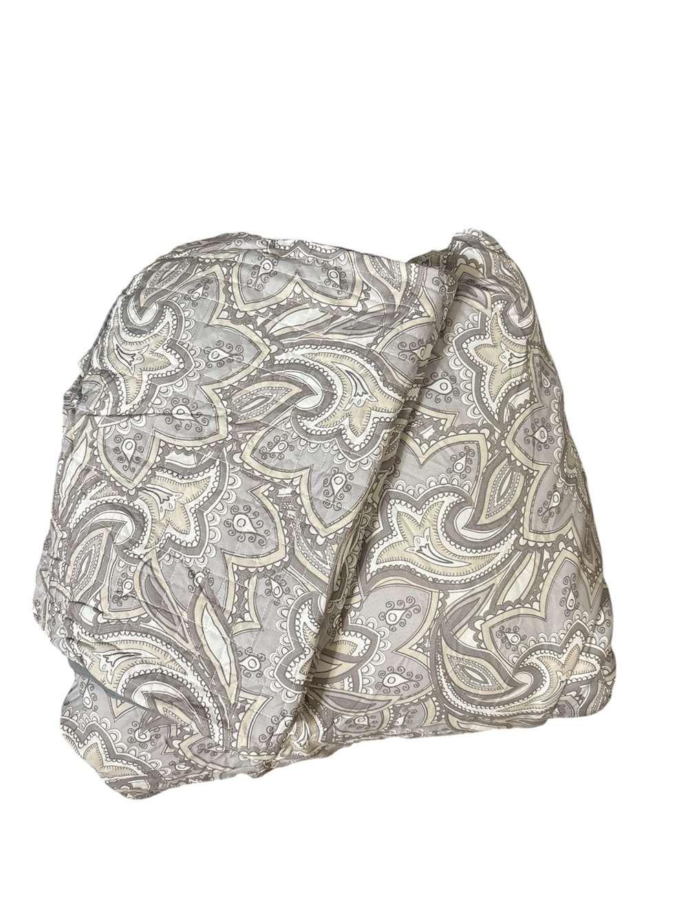 Gray Paisley Reversible Comforter - Gray